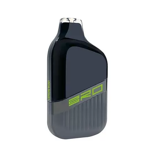 BRO X08 RECHARGEABLE DISPOSABLE VAPES (5000 PUFFS) - 20 mg / Lemon Mint - Image 3