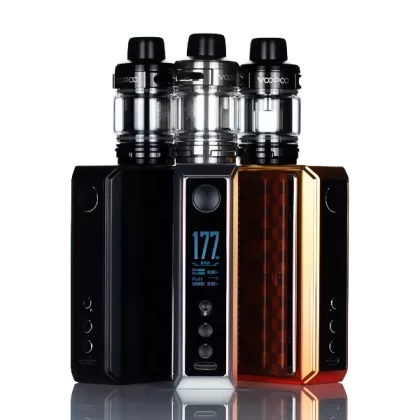 VooPoo Drag 5 177W Dual 18650 Box Mod Starter Kit - Silver