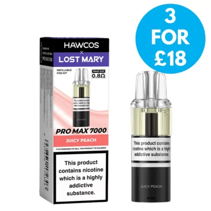 20mg Hawcos X Lost Mary Pro Max 7k Refill Pods - Vape Co