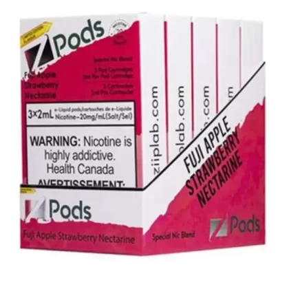 Z pods STLTH Compatible – Fuji Apple Strawberry Nectarine - Nicotine#Supreme Nic Blend 20MG with 50MG Throat Hit