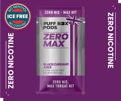 ZERO MAX Refill 0mg – Twin Pack – Blackcurrant Juice