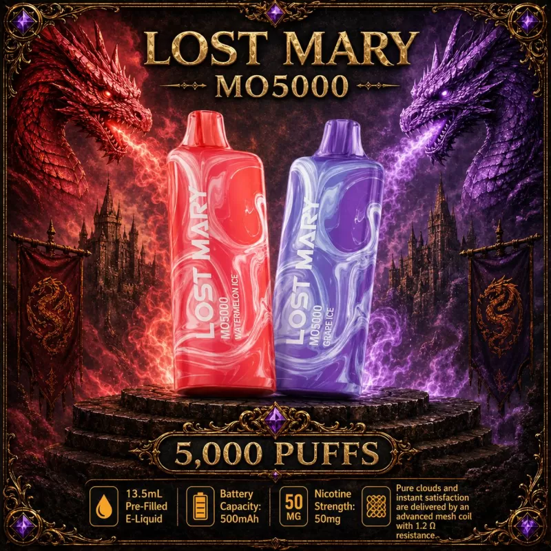 Lost Mary MO5000 - Pineapple Apple Pear / Cinnamon Funnel Cake (BLK Series)