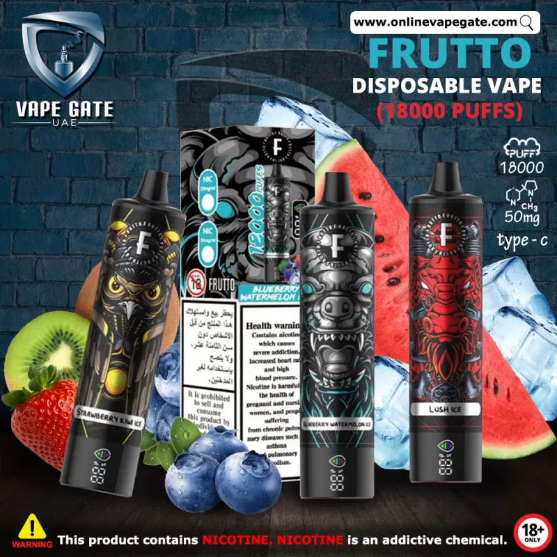 FRUTTO Disposable Vape (18000 Puffs) - 50 mg / Cool Mint