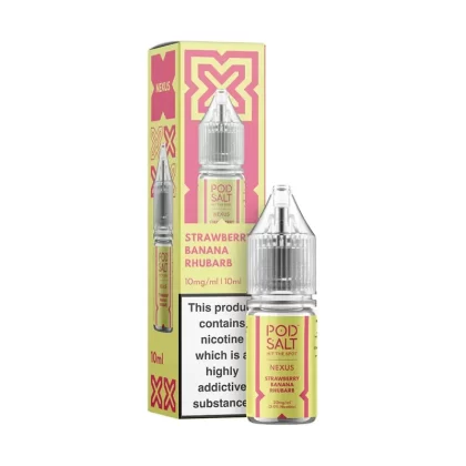 Pod Salt Nexus Strawberry Banana Rhubarb Nic Salt - 10mg