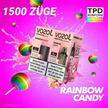 Vozol Vista Plug – Rainbow Candy Prefilled Pod - Pod Kit; La Fume; 850 mAh