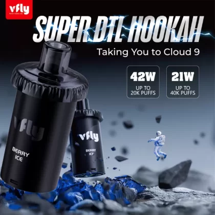 VFLY Super DTL Hookah 40K Disposable E-Hookah POD - 40000 Puffs (2 Count) - Gum Mint