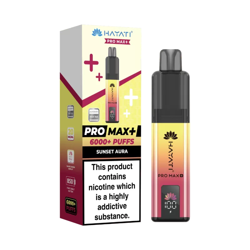 Hayati Pro Max Plus 6000 Puffs Sunset Aura