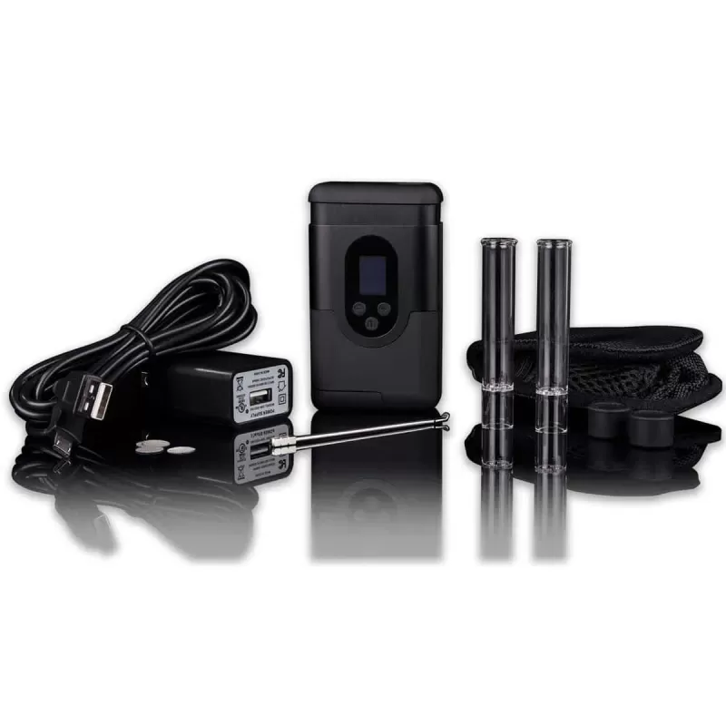 Arizer ArGo – Portable Vaporizer - hybrid / Micro-USB / fully adjustable / yes / 8,3cm x 5,3cm x 2,4cm / replaceable / up to 90 minutes / dry herbs / glass / normal (under 60 s) / session / 220°C / 0° - Image 2
