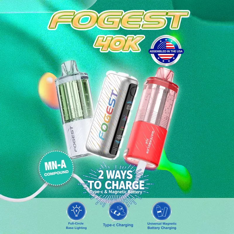 Nixodine Edition | Assembled in USA | FOGEST XP 40K Disposable Device POD - 40,000 Puff - Watermelon Ice