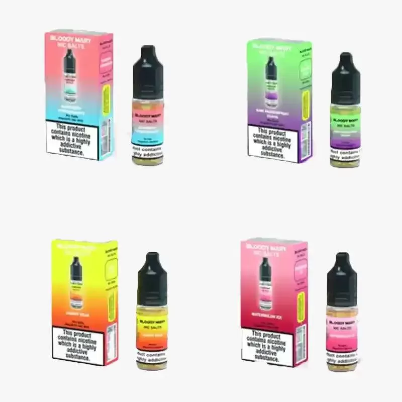 Bloody Mary BM5000 Nic Salt Vape Juice - Pack of 10 - Strawberry Watermelon BG / 10mg