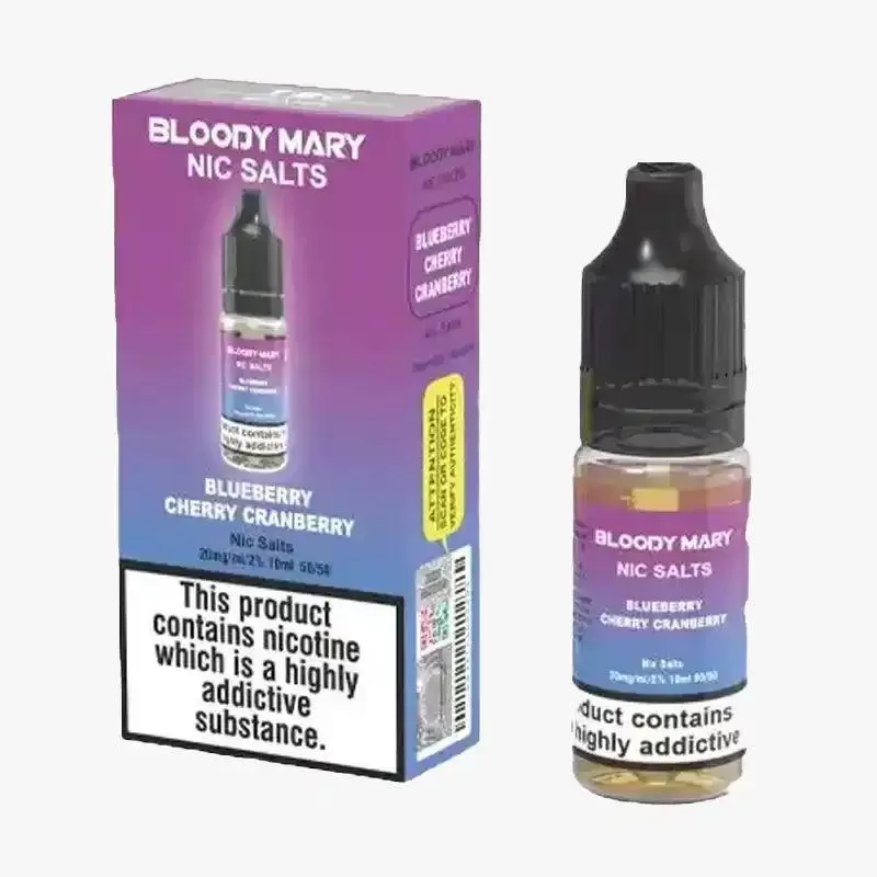 Bloody Mary BM5000 Nic Salt Vape Juice - Pack of 10 - Strawberry Watermelon BG / 10mg - Image 3