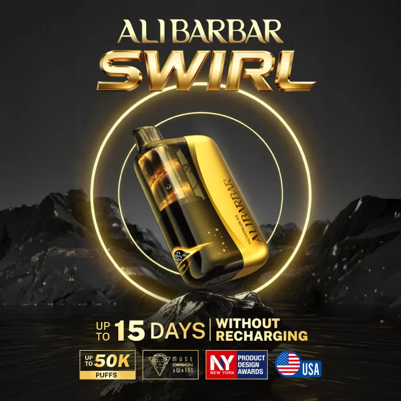 ALIBARBAR "SWIRL" 50K Puff Disposable Device - 50,000 - Miami Mint