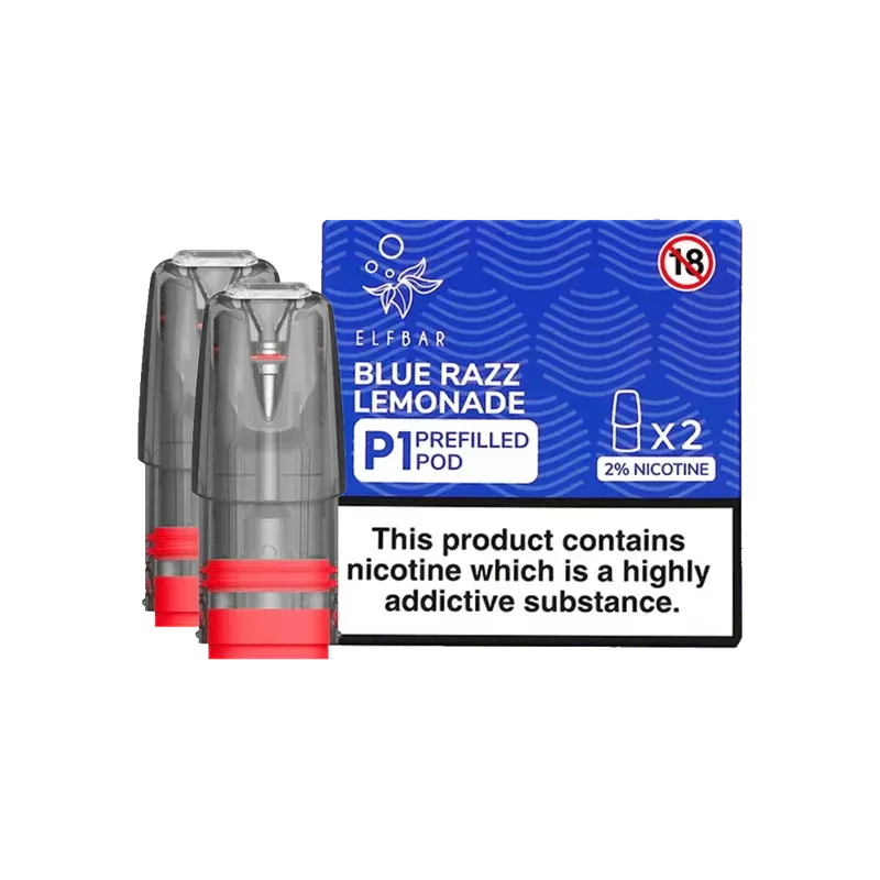 BLUE RAZZ LEMONADE ELF BAR MATE P1 PODS (PACK OF 2)
