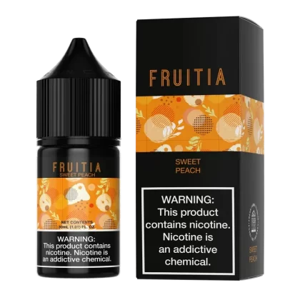 30ML | Sweet Peach Soda Salt by Fruitia - Size#30ML35MG>50MG
