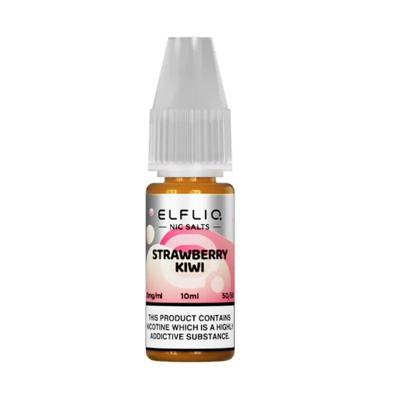 Elfliq Strawberry Kiwi 5mg, 10mg and 20mg Salt Nicotine E Liquid - Vapourdays Co