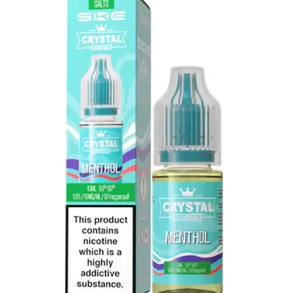 Menthol Nic Salt E-Liquid – Crystal Original