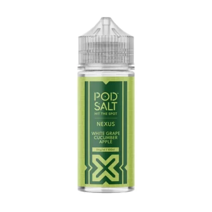 Pod Salt White Grape Cucumber Apple 100ml Vape Juice By Nexus - O Nic Shots