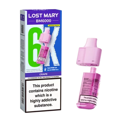 Grape Lost Mary BM6000 Refill Pack - Vapeshop Co