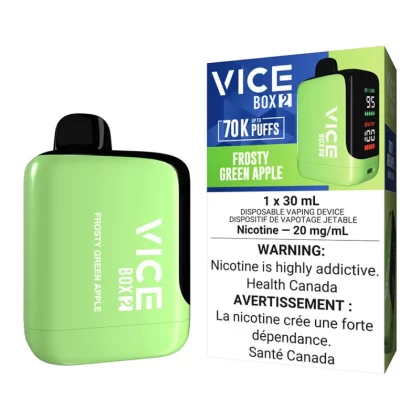 Vice Box 2 Disposable Vape Device - Frosty Green Apple - 20mg/ml
