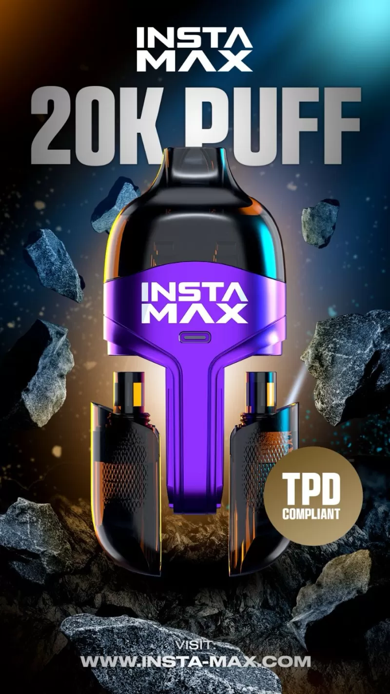 Insta Max 20k Puffs Prefilled Pod kit - Mr. Blue Bubble