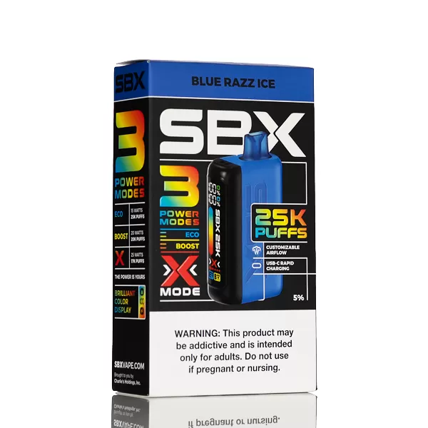 SBX 25K 25000 Puffs Disposable Vape - 20mL - Lemon Apple Ice - Image 3