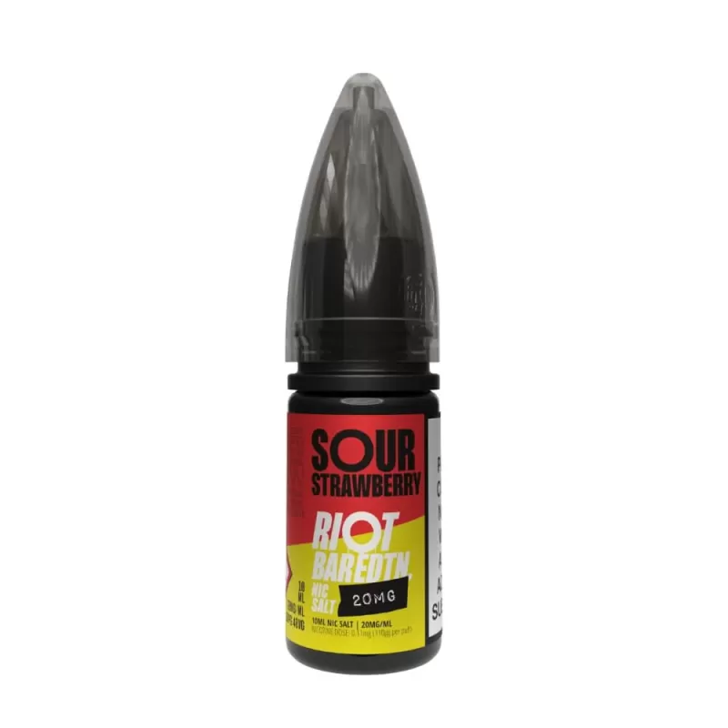 Sour Strawberry Nic Salt E-Liquid Bar Edition by Riot Squad (10ml) - 20mg