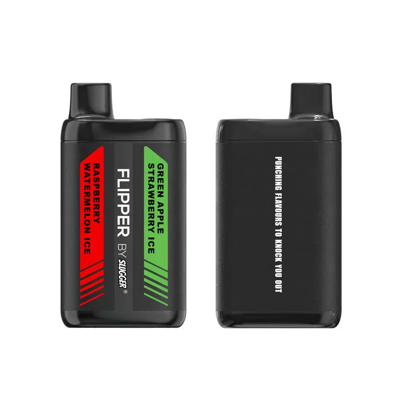 Raspberry Watermelon Ice + Green Apple Strawberry Ice – Flipper 12000 puffs By Slugger - Vape Product