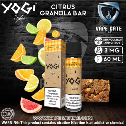 Yogi E Liquid Citrus Granola Bar - 3 mg - 60 ml