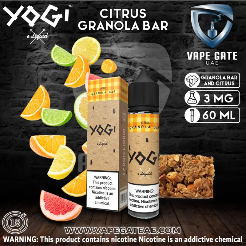 Yogi E Liquid Citrus Granola Bar - 3 mg - 60 ml