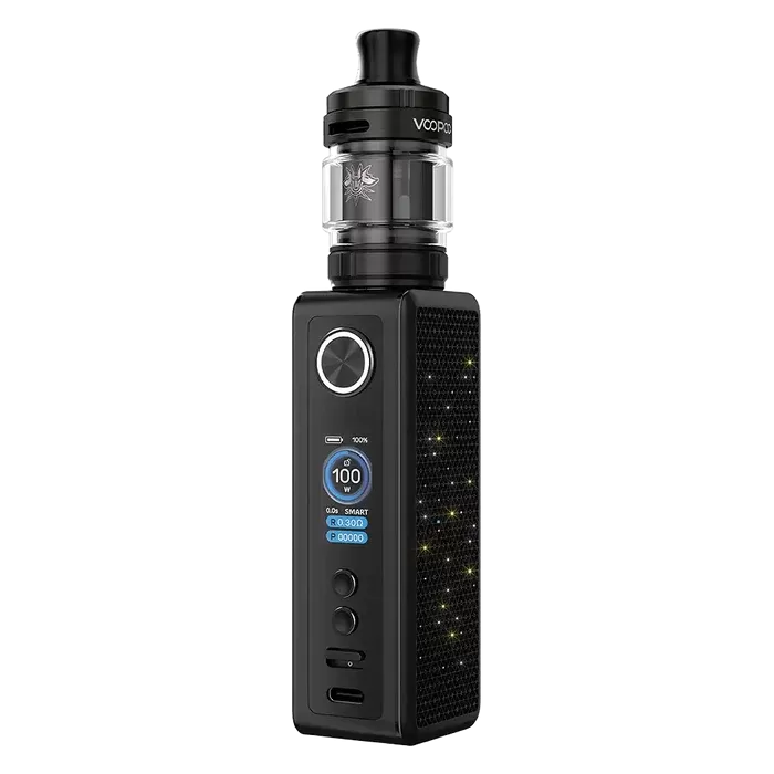 VooPoo Vinci Spark 100 Vape Kit - Choose#Black>Silver>Blue>Rose Red>Orange Red>Metal Grey