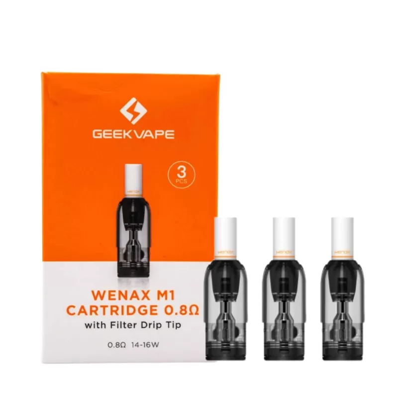 Geekvape Wenax M1 Replacement Pods With Filter Drip Tip - Vape Co