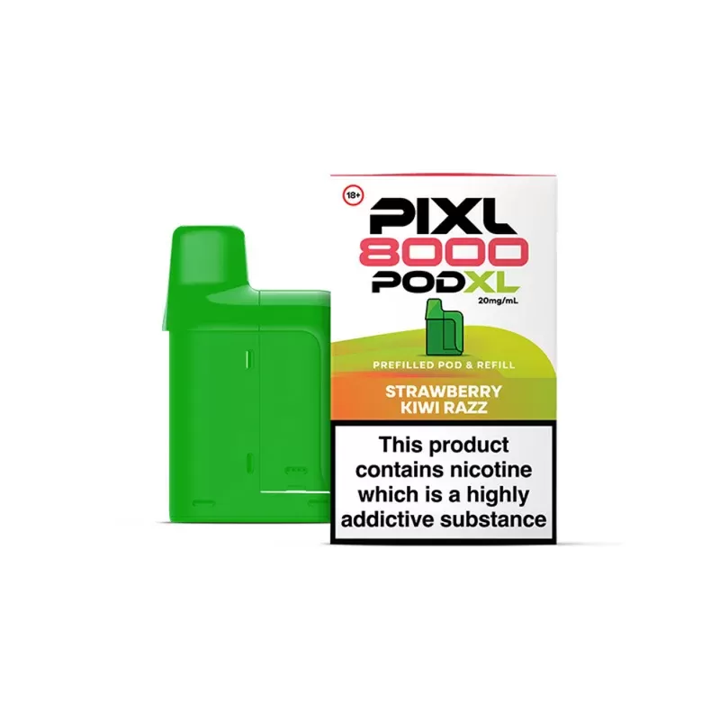Pixl 8000 Strawberry Kiwi Razz Refill Pods - Ejuicewarehouse