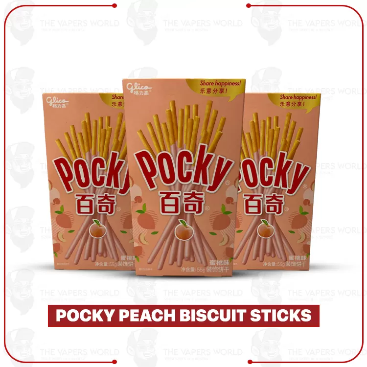 Pocky Peach Biscuit Sticks - Thevapersworld