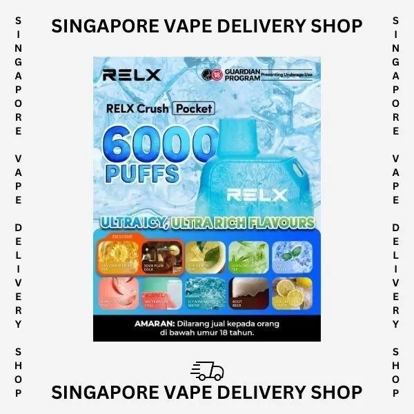 Relx Crush 6000 Puffs - Mint Freeze - Image 2
