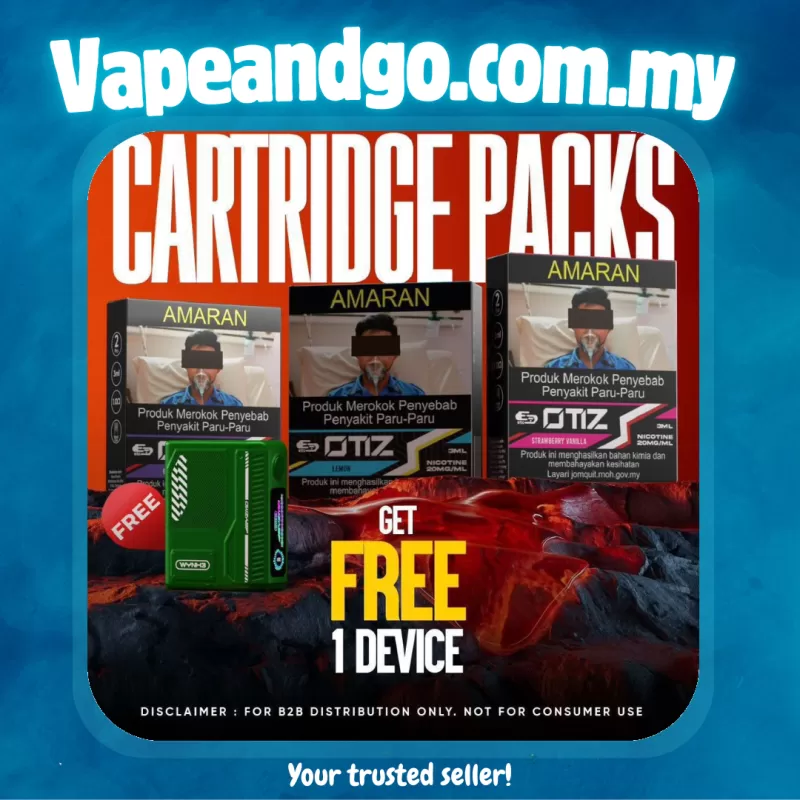 Carabat ETC Otiz Pre-filled Cartridge 3ML 2 Pcs Pack - Vapeandgo Com My