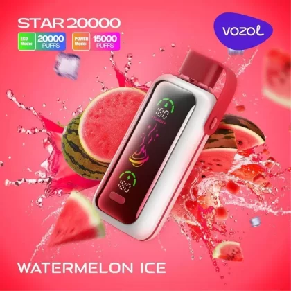 VOZOL STAR 20000 PUFFS DISPOSABLE DEVICE - FLAVOR#Blue Razz Lemonade>Blueberry Storm>Cherry Cola>Double Apple Ice>Dragon Strawnana>Grape Ice>Juicy Peach Ice>Lemon Lime>Love 777>Mango Ice>Mix