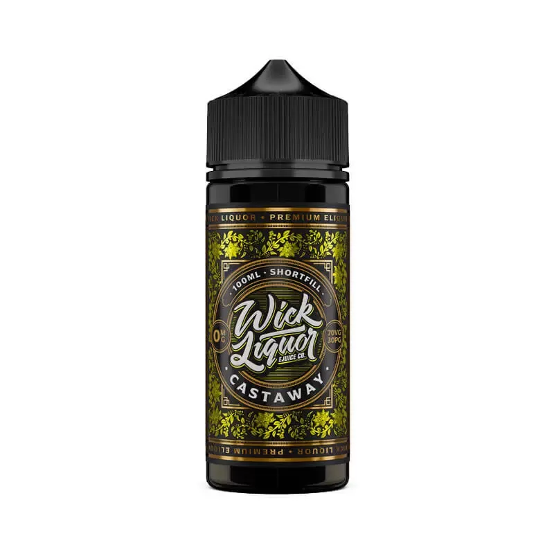 Wick Liquor Castaway 100ml E-Liquid Shortfill - Vapestreams Co