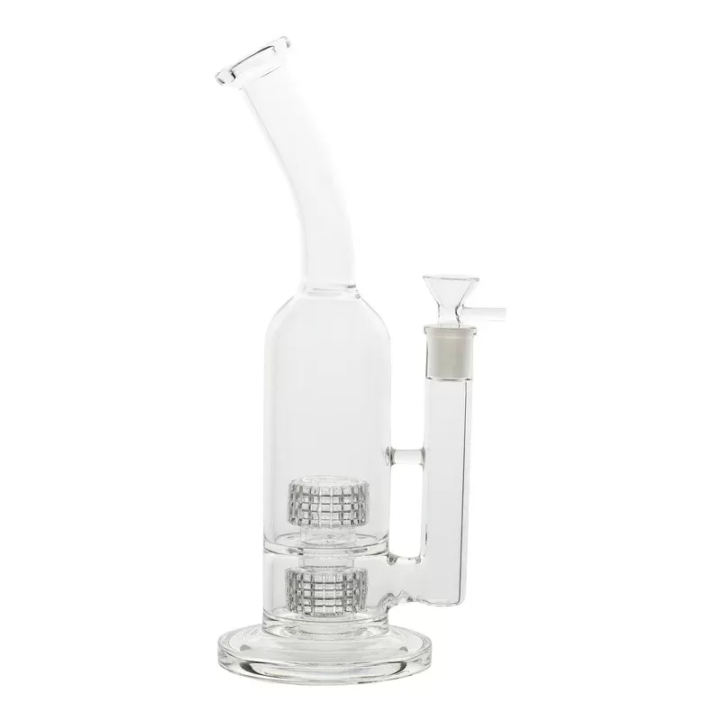 Dual Twin Matrix Perc Bong – 12in
