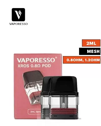 Vaporesso Xros Replacement Pod - 0.8 ohm - 4 Pack