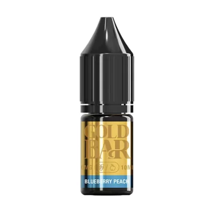 Gold Bar Blueberry Peach Nic Salt vape Juice - 10 Pack - 20mg