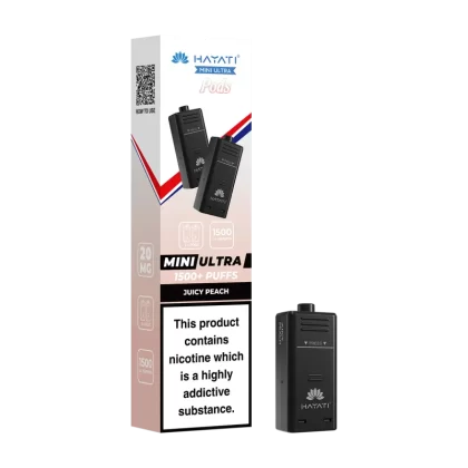 Juicy Peach Hayati Mini Ultra Refill Pack - 20mg - Vape Product