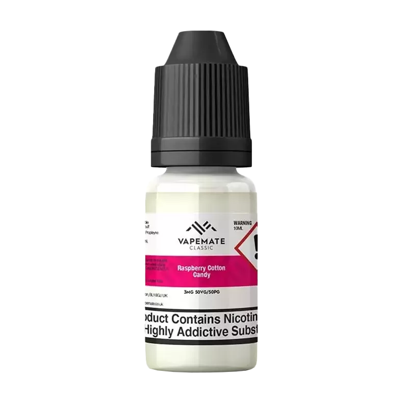 Vapemate Classic Raspberry Cotton Candy 10ml - 3mg - Vape Product (D6C732)