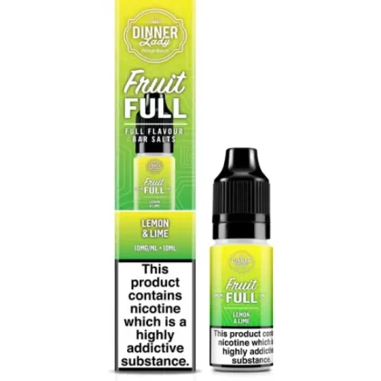 LEMON LIME BAR SALTS DINNER LADY FRUIT FULL 10ML E-LIQUID