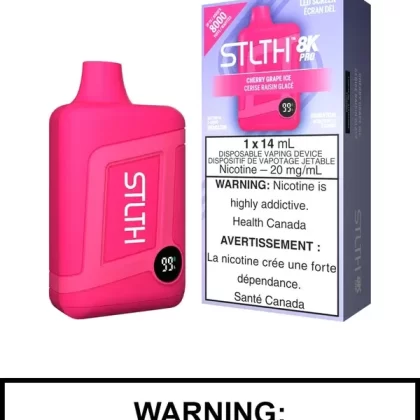 Cherry Grape Ice STLTH 8K Pro Disposable Vape