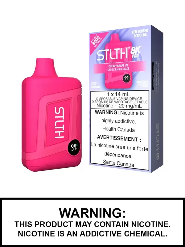 Cherry Grape Ice STLTH 8K Pro Disposable Vape