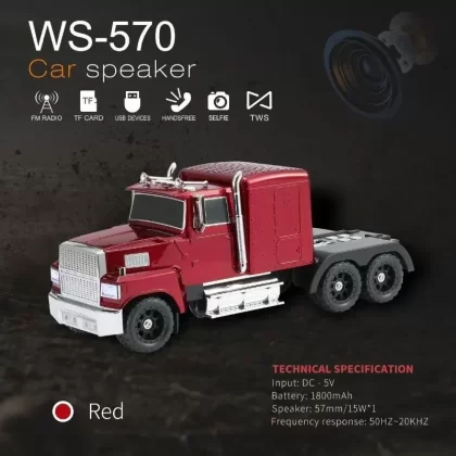 WSTER WS – 570 Truck – Shaped 15W Bluetooth Music Car Speaker