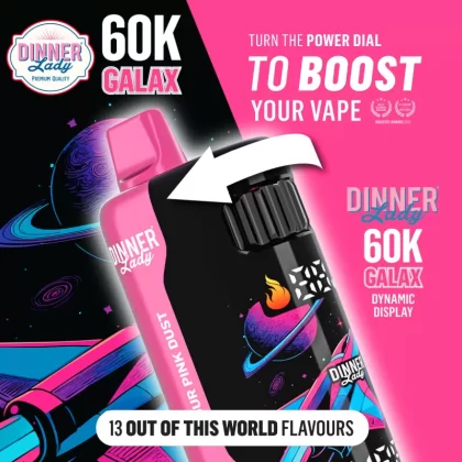 Dinner Lady GALAX 60K Disposable Device - 60,000 Puffs - Clear