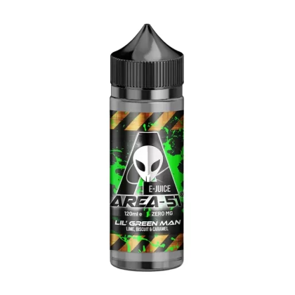 Area 51 Lil Green Man 100ml Shortfill E-Liquid - O Nic Shots