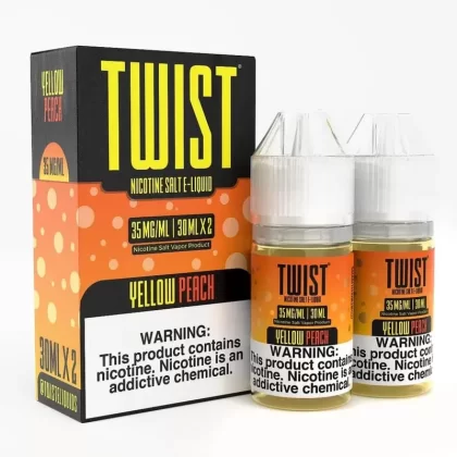 Yellow Peach SALT – Twist E-Liquids – 60mL