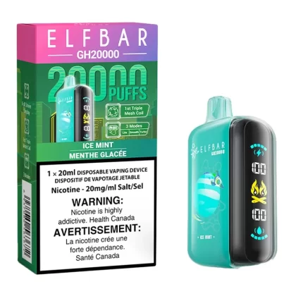 Elf Bar GH20K Disposable Vape Device – Ice Mint 20ml